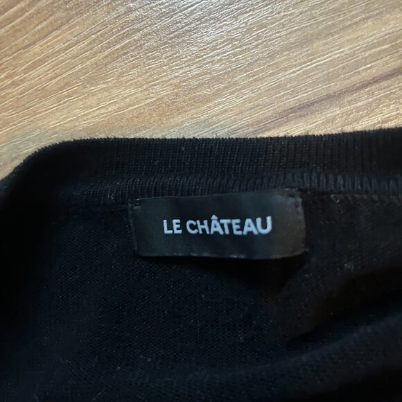 Le Chateau Women's 100% Viscose Black Open Long Cardigan - Picture 5 of 5